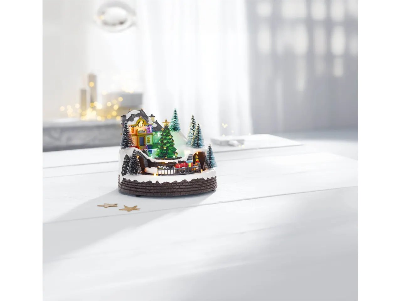 Paesaggio natalizio a LED