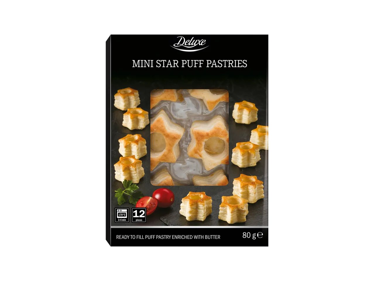 Mini vol-au-vents a forma di stella