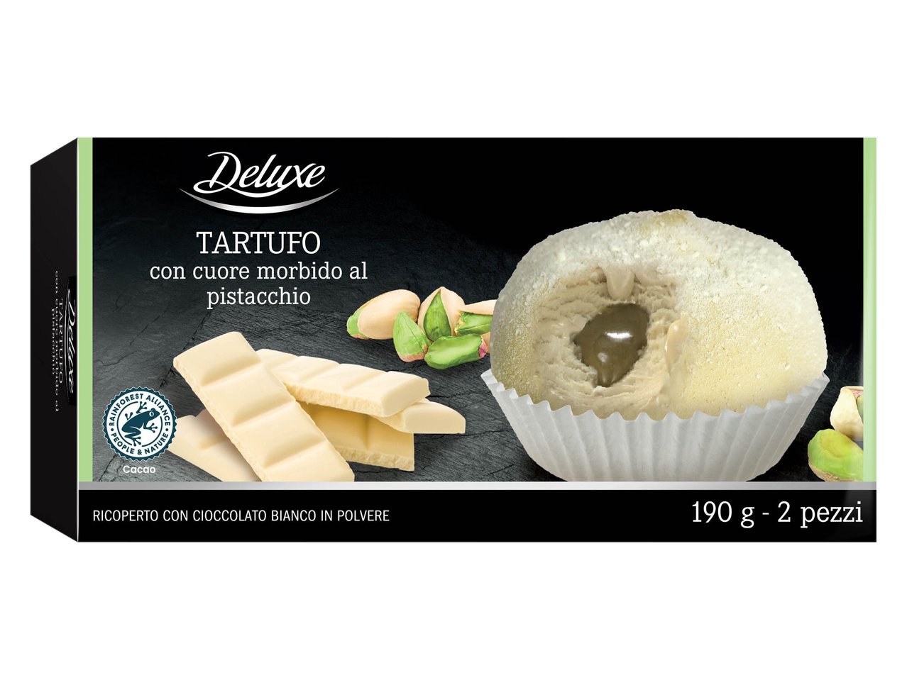 Tartufo con cuore di pistacchio