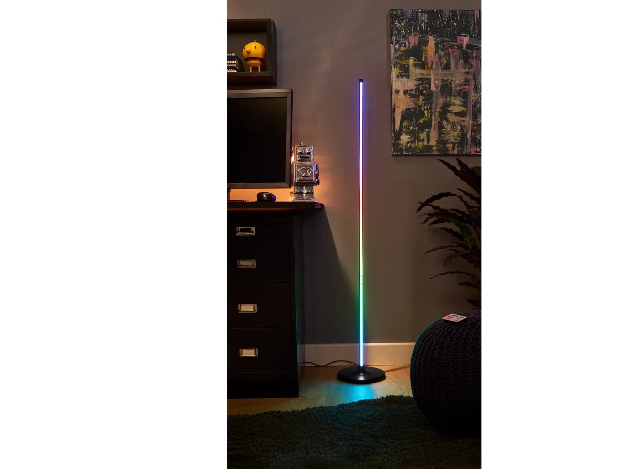 Piantana a LED con sensore audio