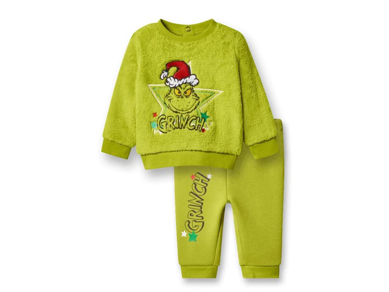Coordinato da neonati, 2 pezzi “Grinch”