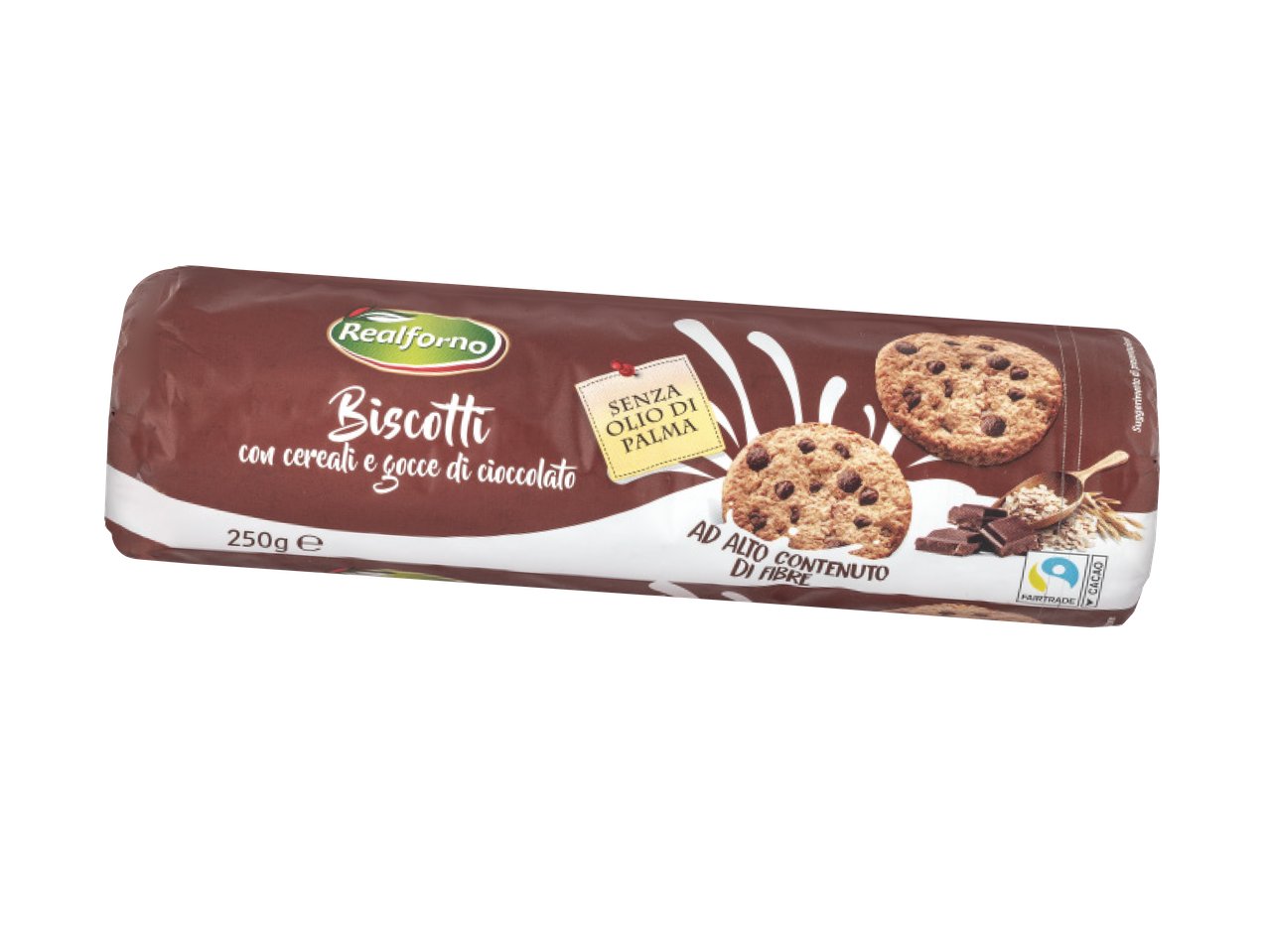 Biscotti ai cereali con gocce di cioccolato