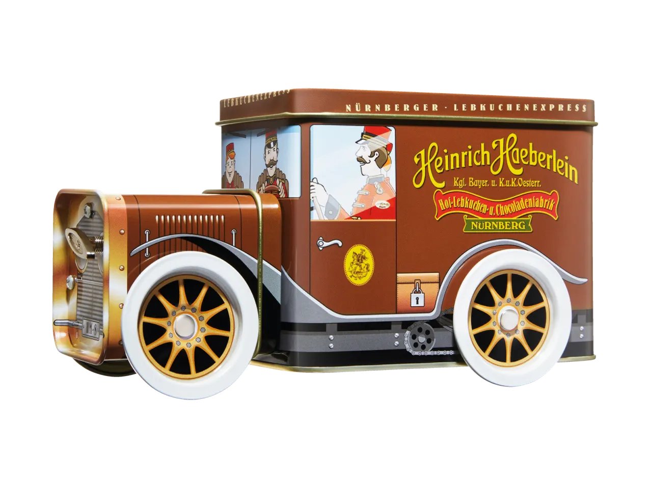 Dolcetti di panspeziato in confezione di latta musicale - Nürnberger Lebkuchen IGP