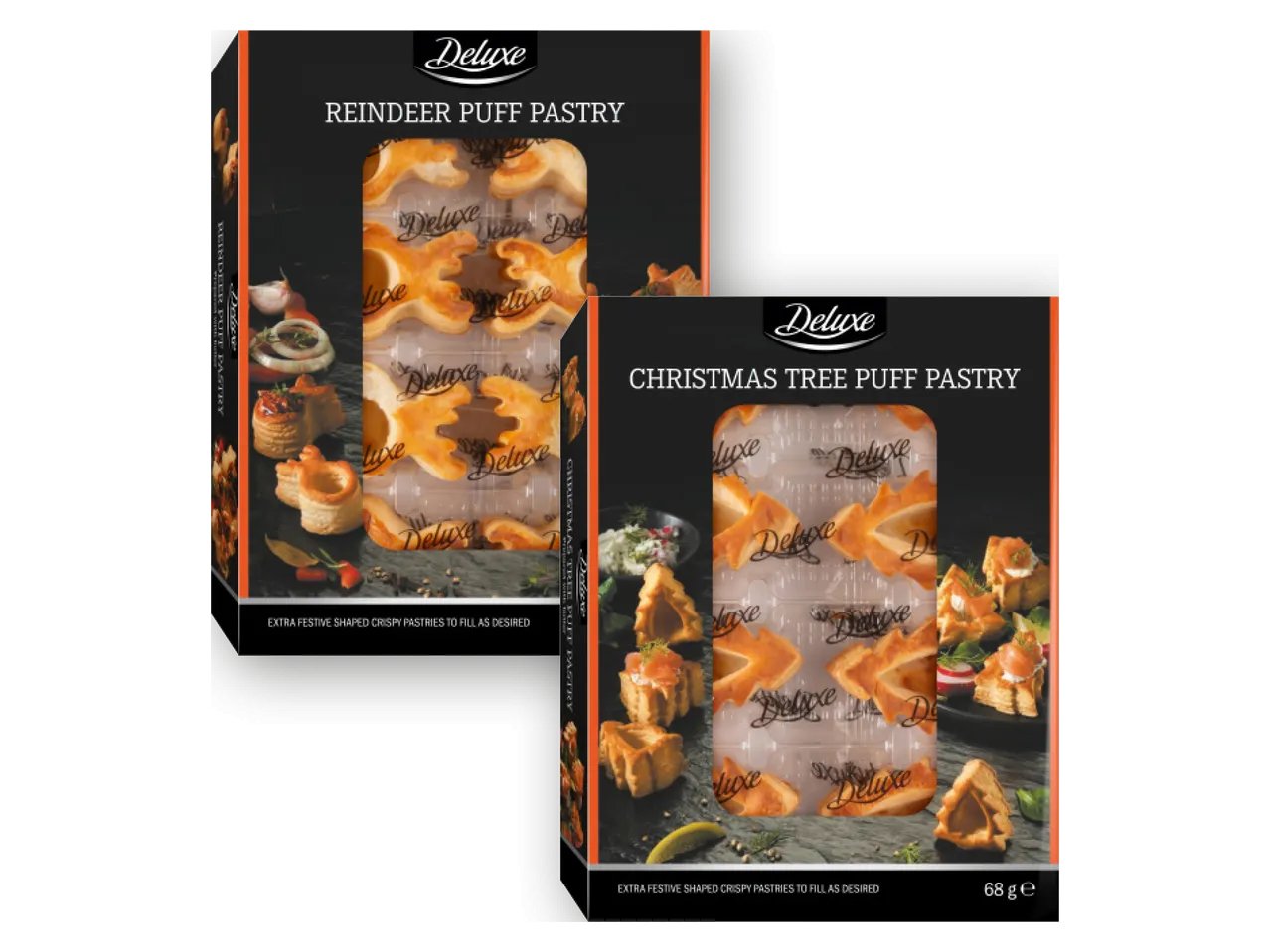 Vol-au-vent a forma di alberello o renna