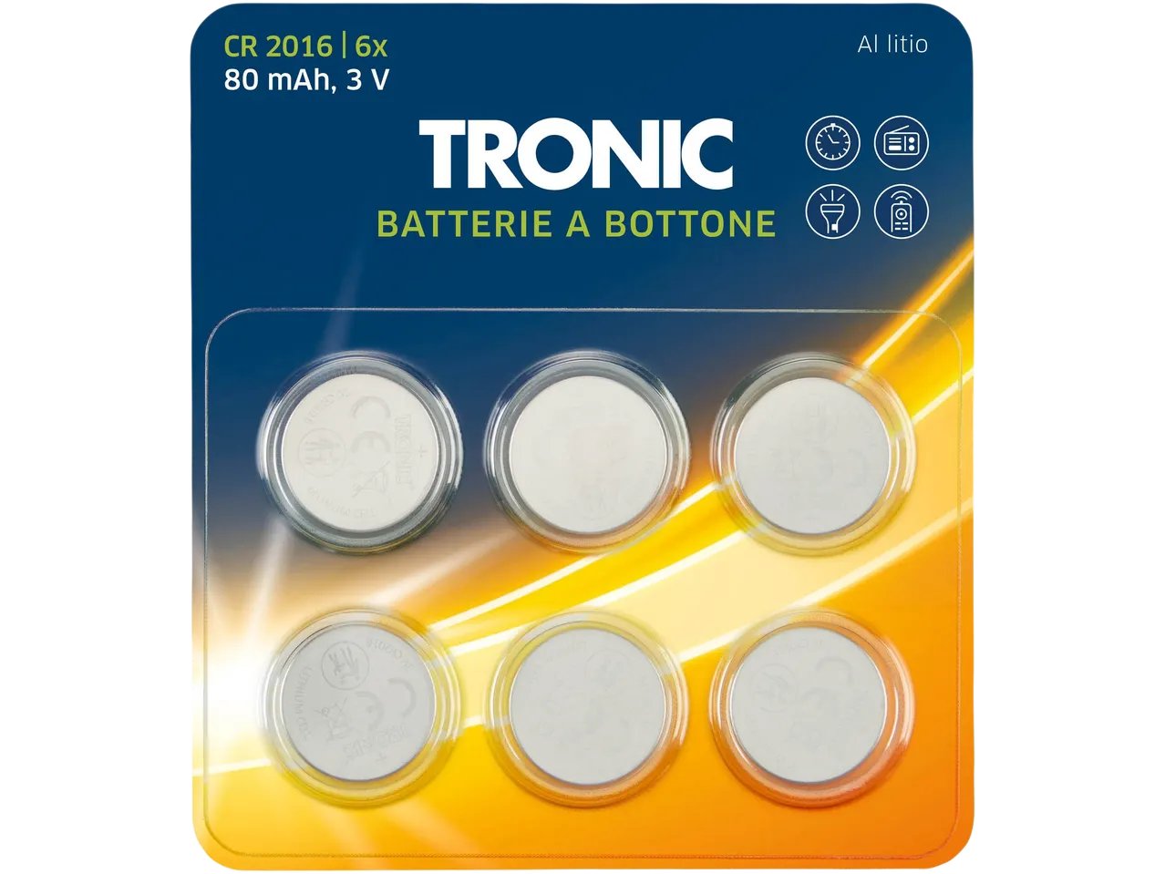 Batterie a bottone, 6 o 12 pezzi