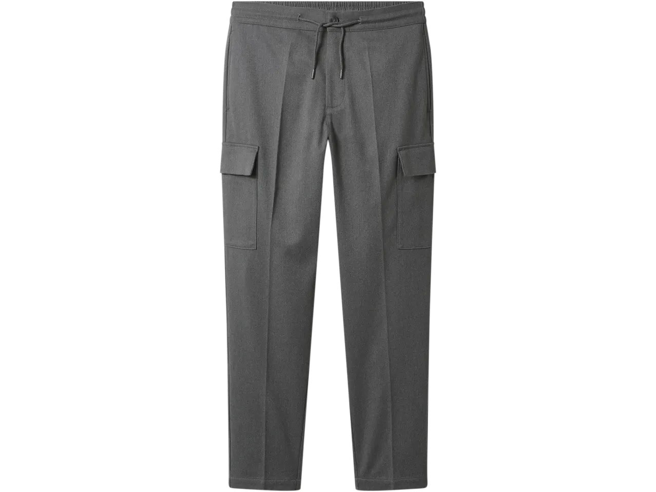 Pantaloni cargo in flanella da uomo