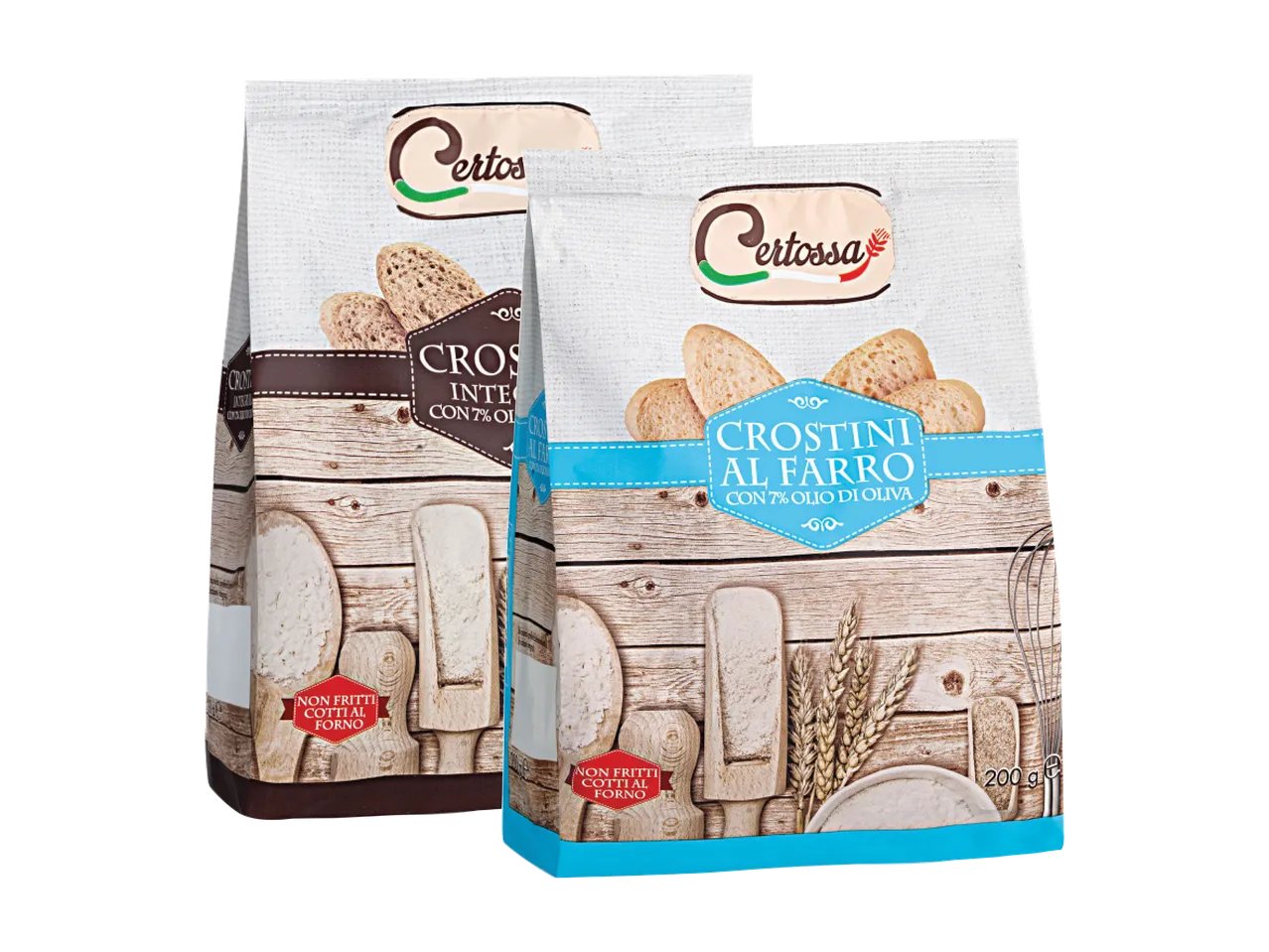 Crostini integrali o al farro