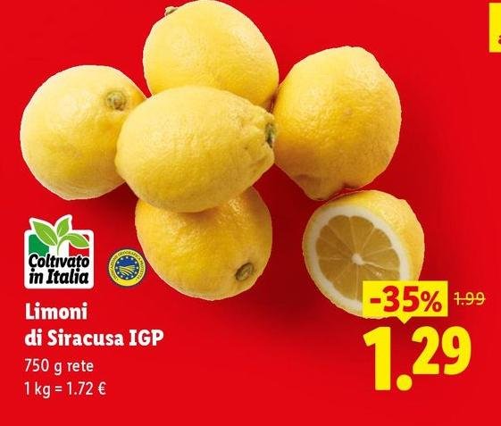 Limoni Di Siracusa IGP