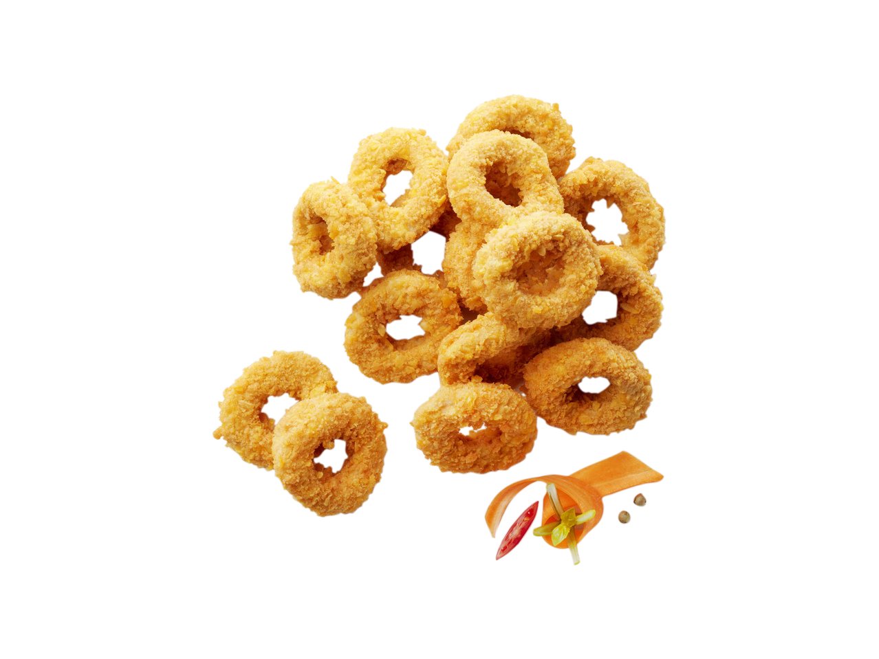 Anelli di pollo croccanti