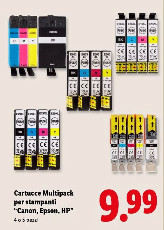 Cartucce Multipack Per Stampanti "Canon, Epson HP"