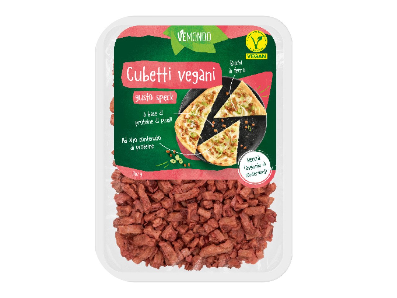 Cubetti vegani gusto speck