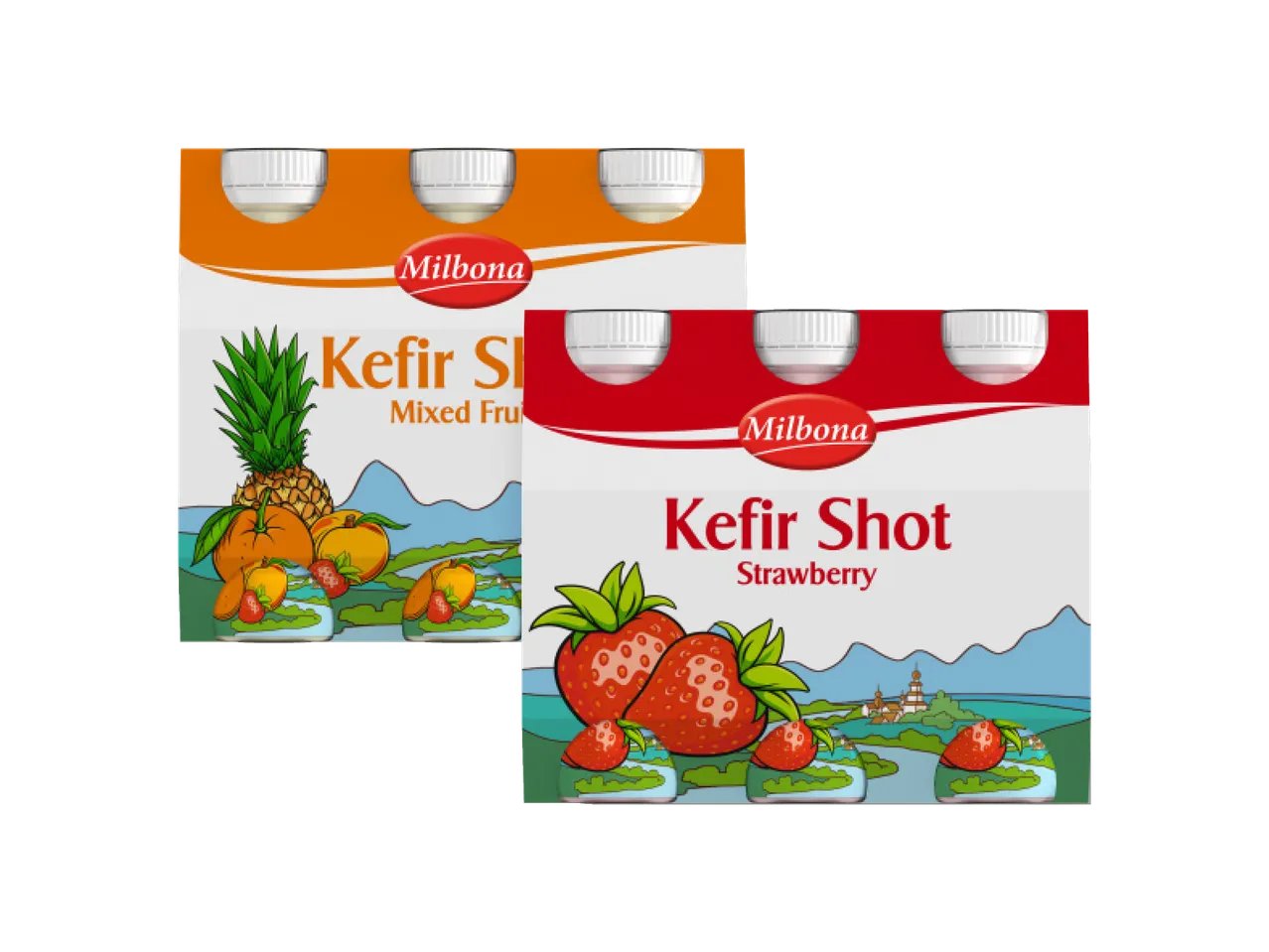 Kefir 1,5% grassi con succo di frutta