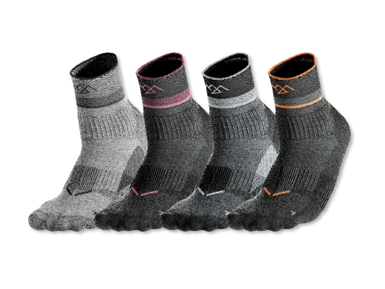 Calzini sportivi da donna e da uomo, 2 paia