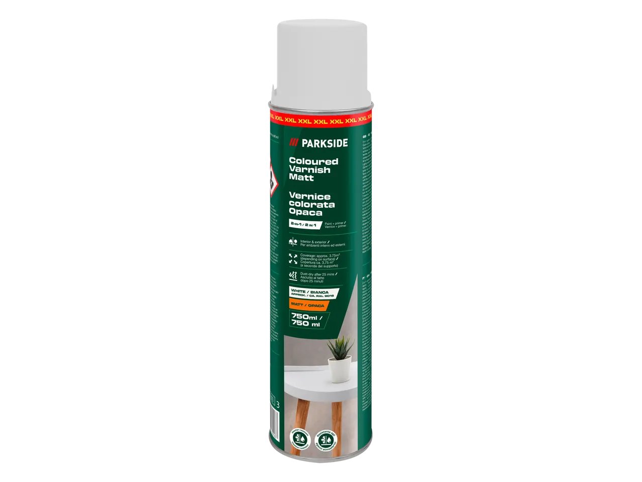 Vernice spray trasparente o colorata, 750 ml