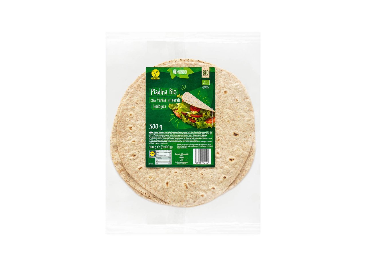 Piadina integrale bio