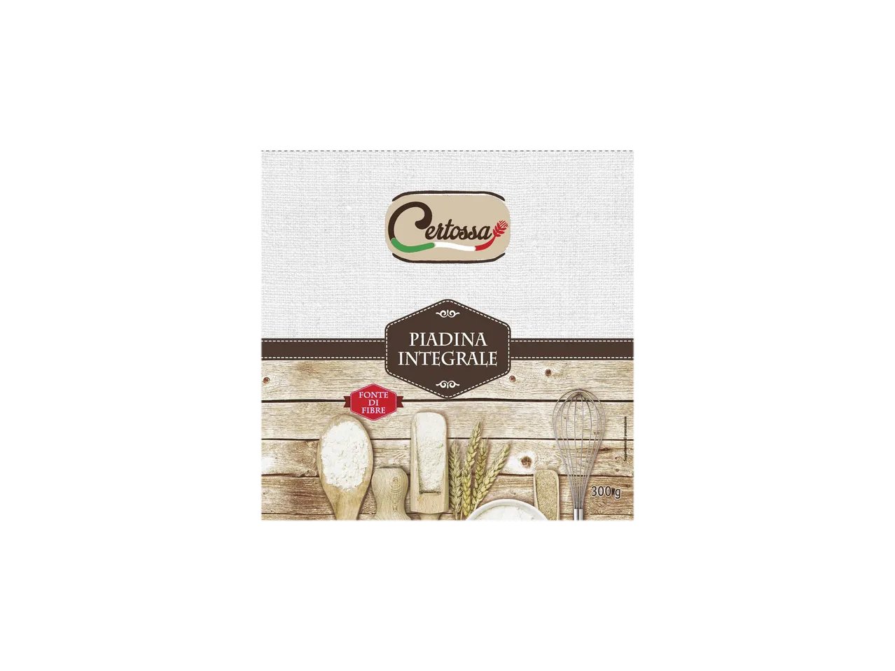 Piadina integrale e olio di semi di girasole