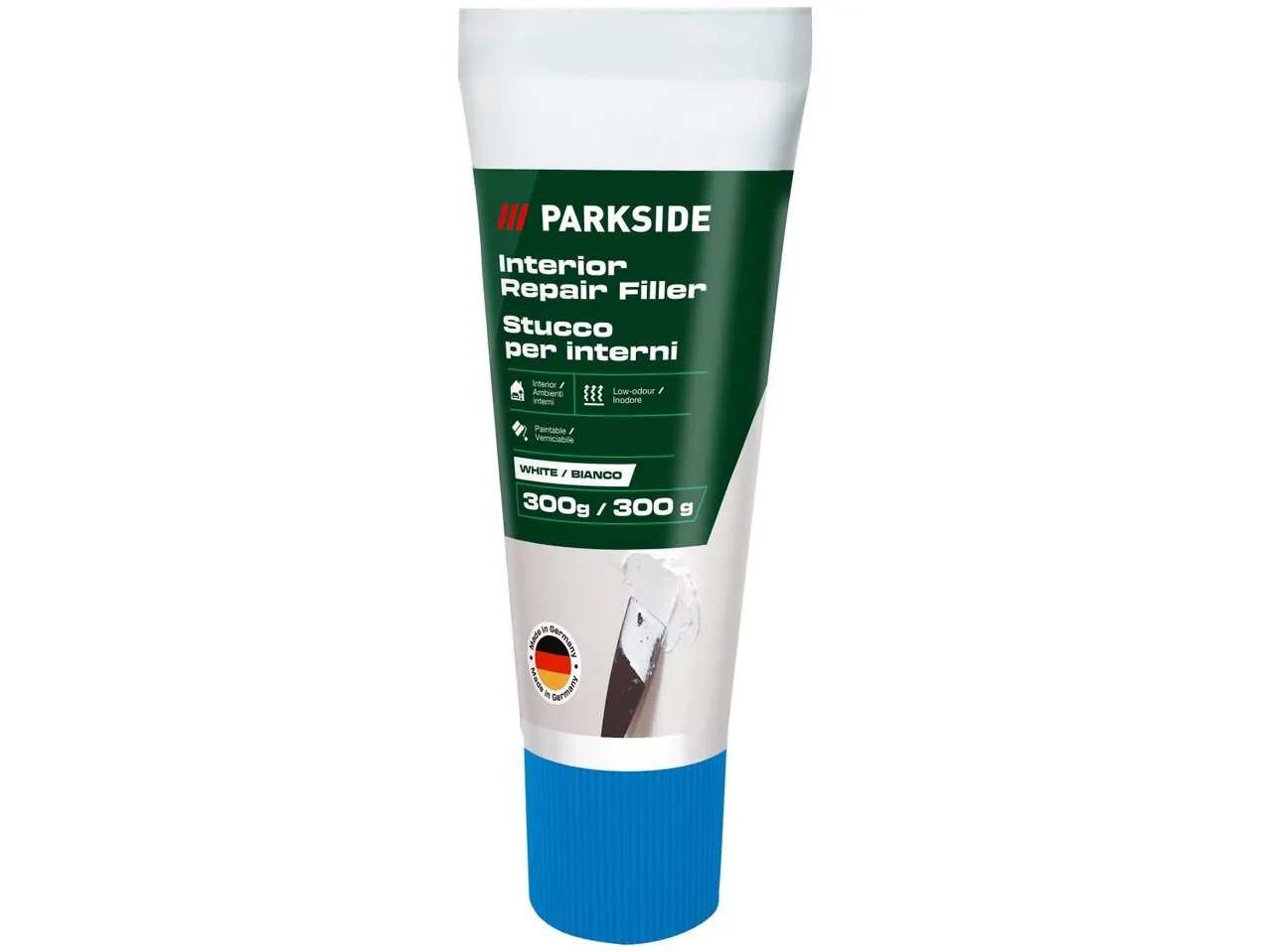 Stucco, colla per il montaggio o piastrelle, detergente per fughe o pittura per interni