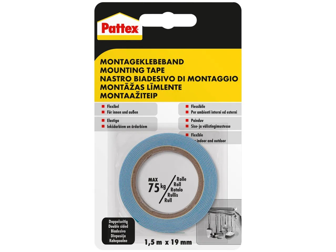 Colla o nastro biadesivo di montaggio