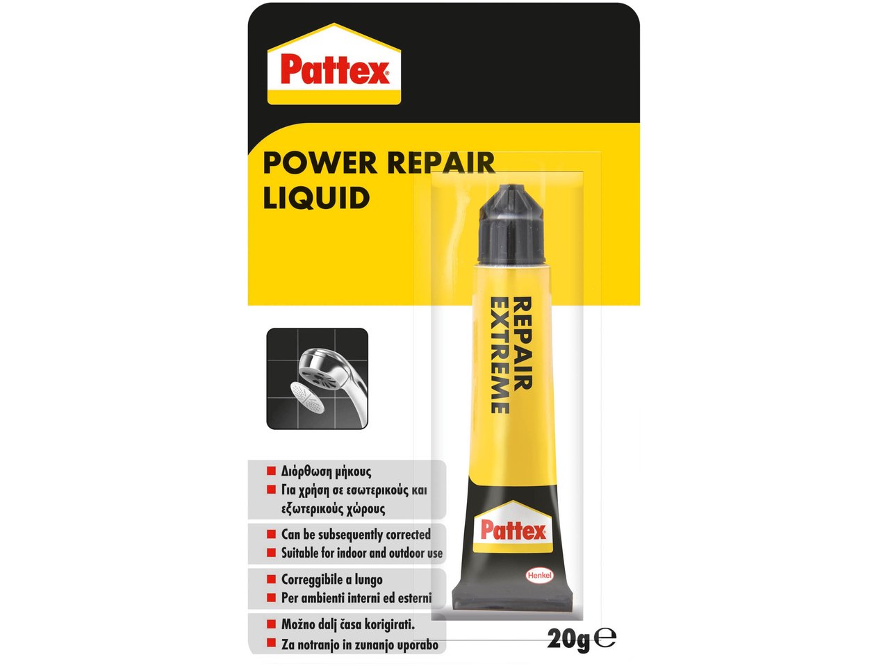 Colla attaccatutto 7g, power repair liquid 20g o adesivo istantaneo liquid 4g