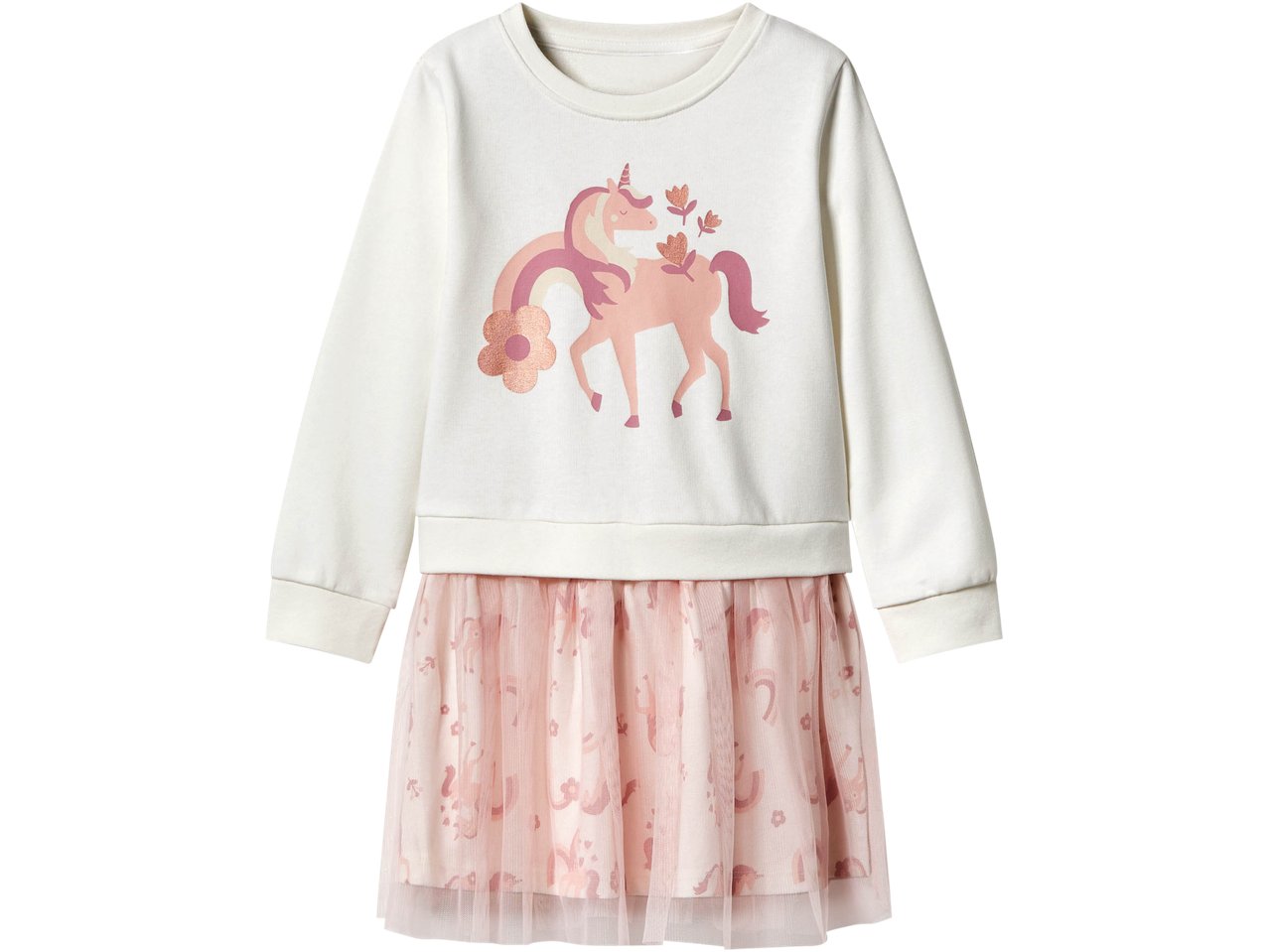 Vestito con gonna in tulle da bambina