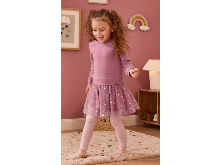 Vestito con gonna in tulle da bambina