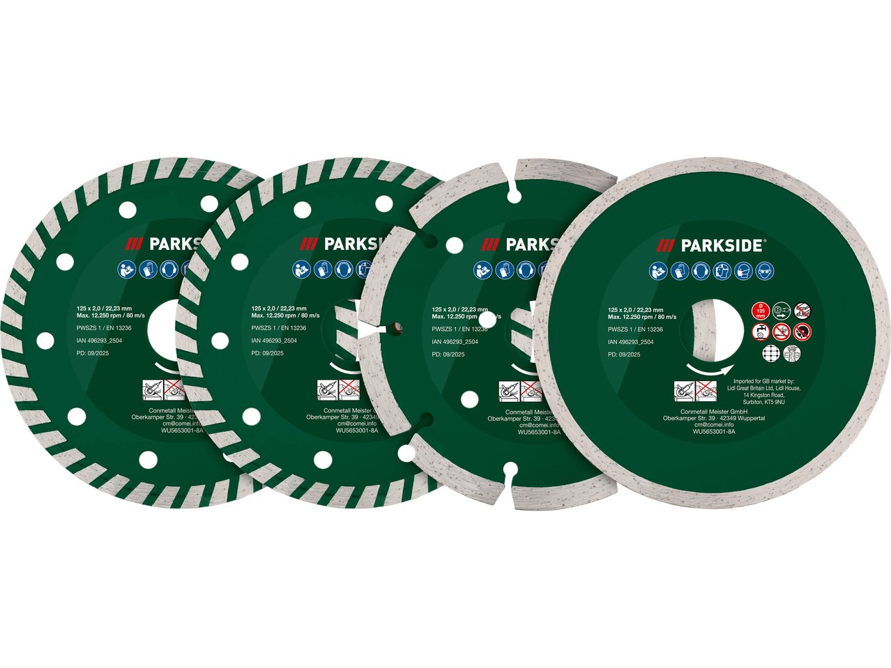 Set accessori per smerigliatrice angolare, 4 o 12 pezzi