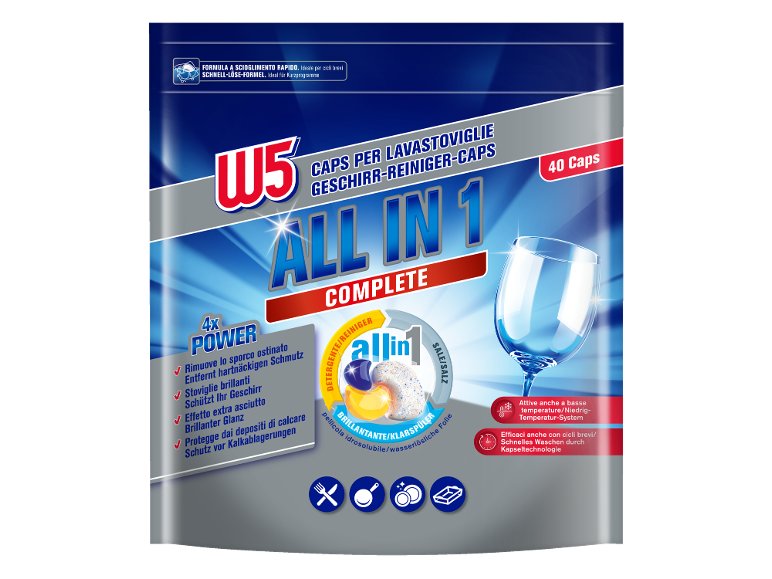 Capsule per lavastoviglie All in 1