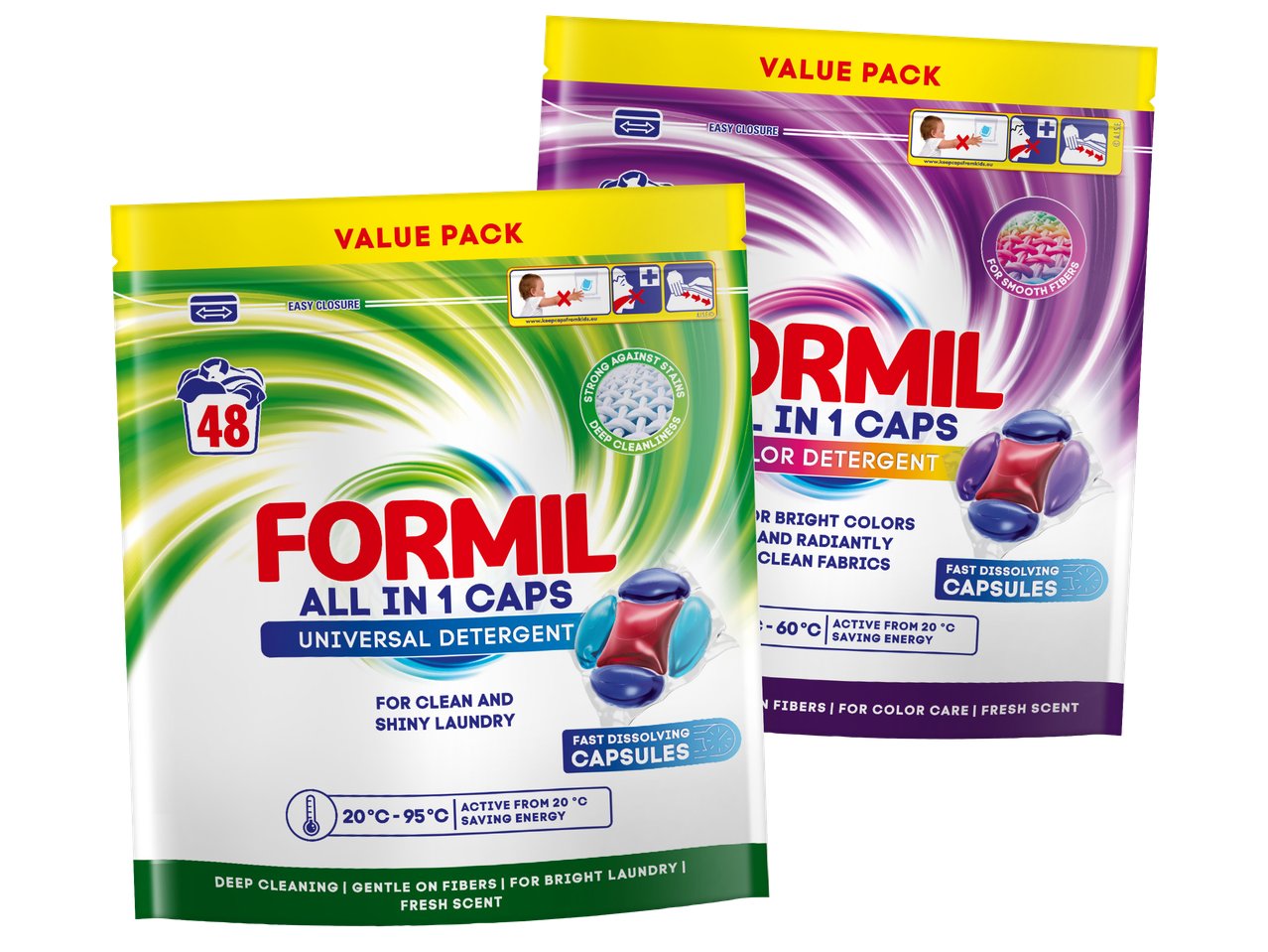 Detersivo in capsule per bucato 5in1 universale o colorati