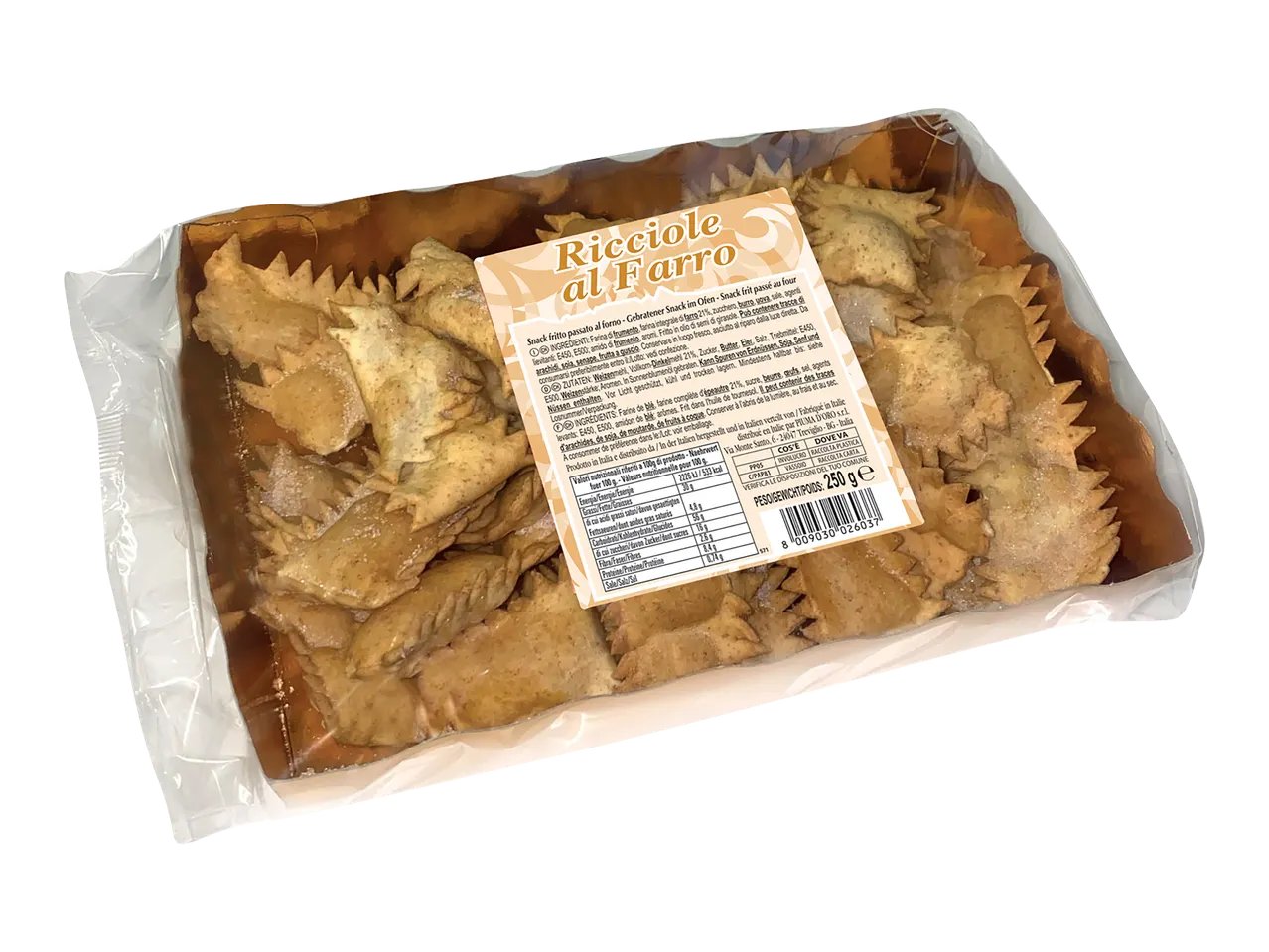 Crostoli Ricciole o Ricciole al farro