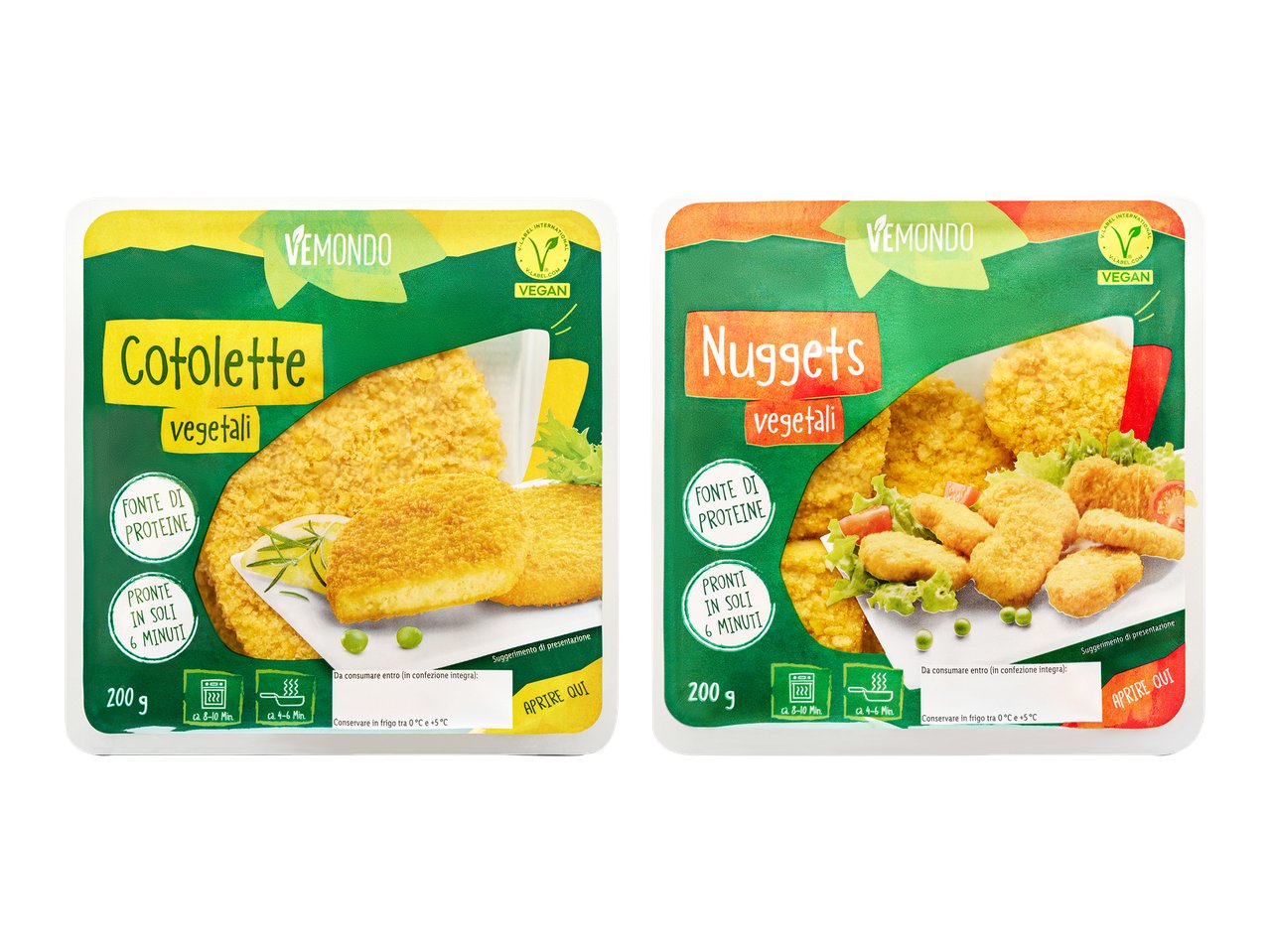Nuggets o cotolette vegetali