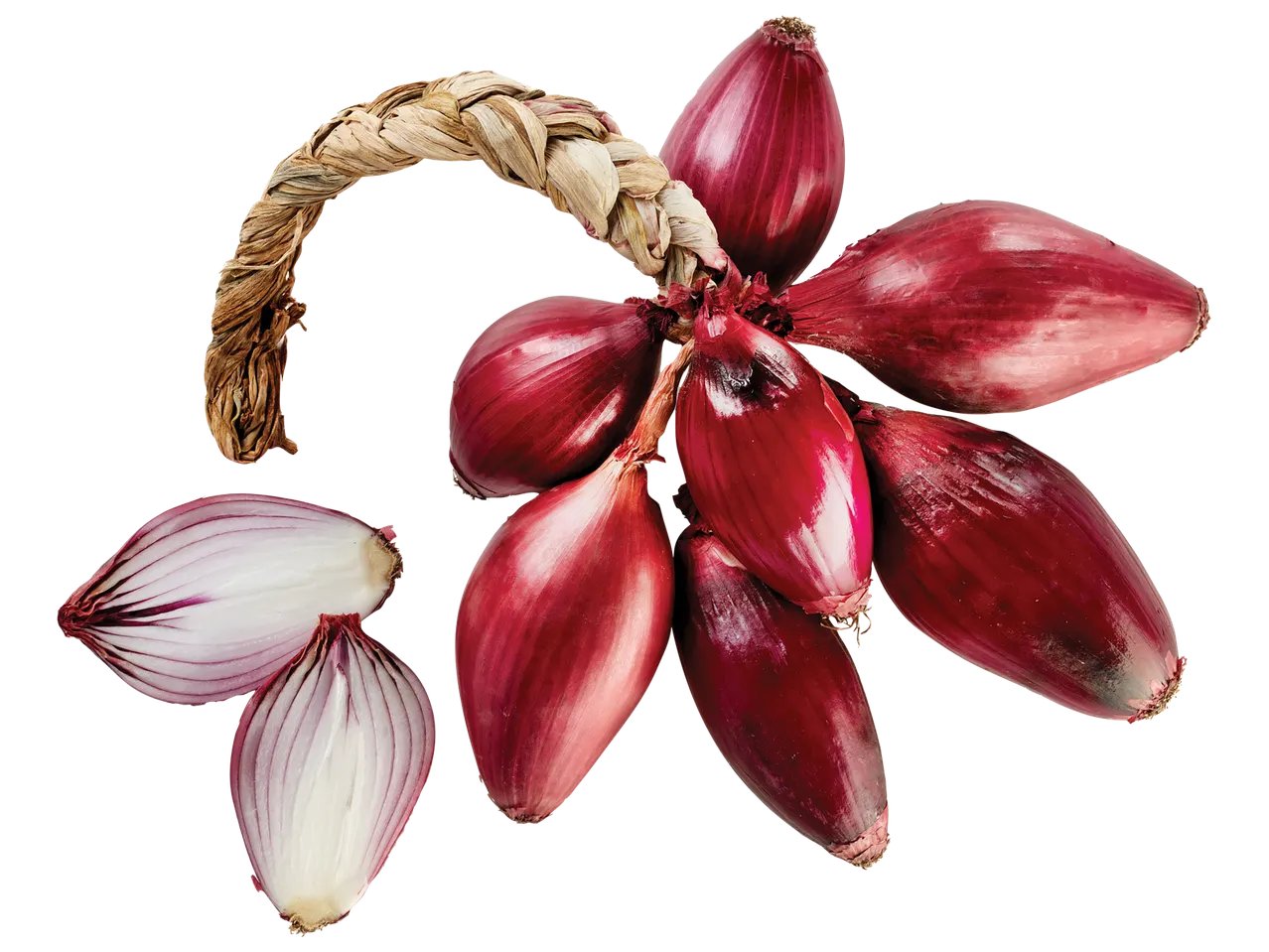 Cipolla rossa in treccia