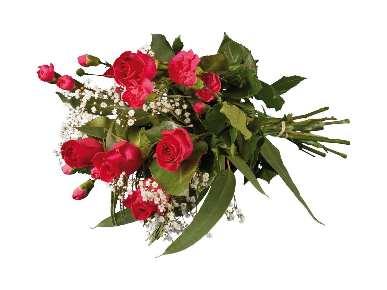 Mazzo di rose e garofani