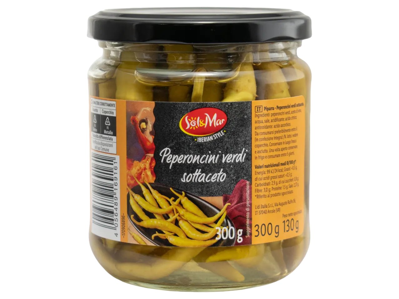 Peperoncini verdi sottaceto