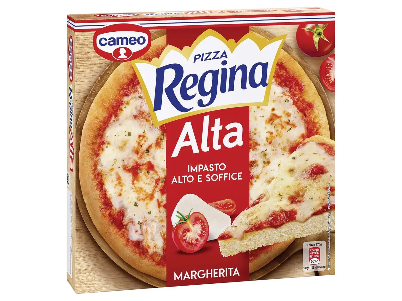 Pizza margherita alta e soffice