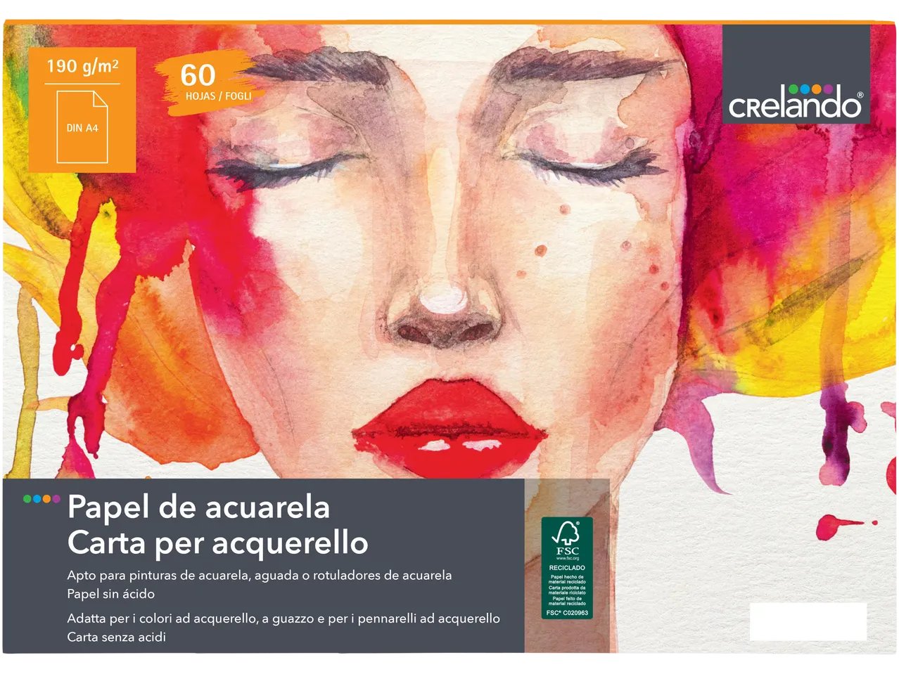 Blocco da disegno o carta per acquerello