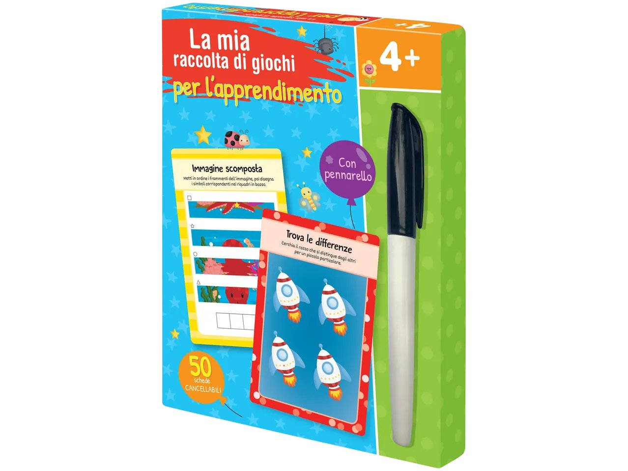 Box di attività per bambini con penna