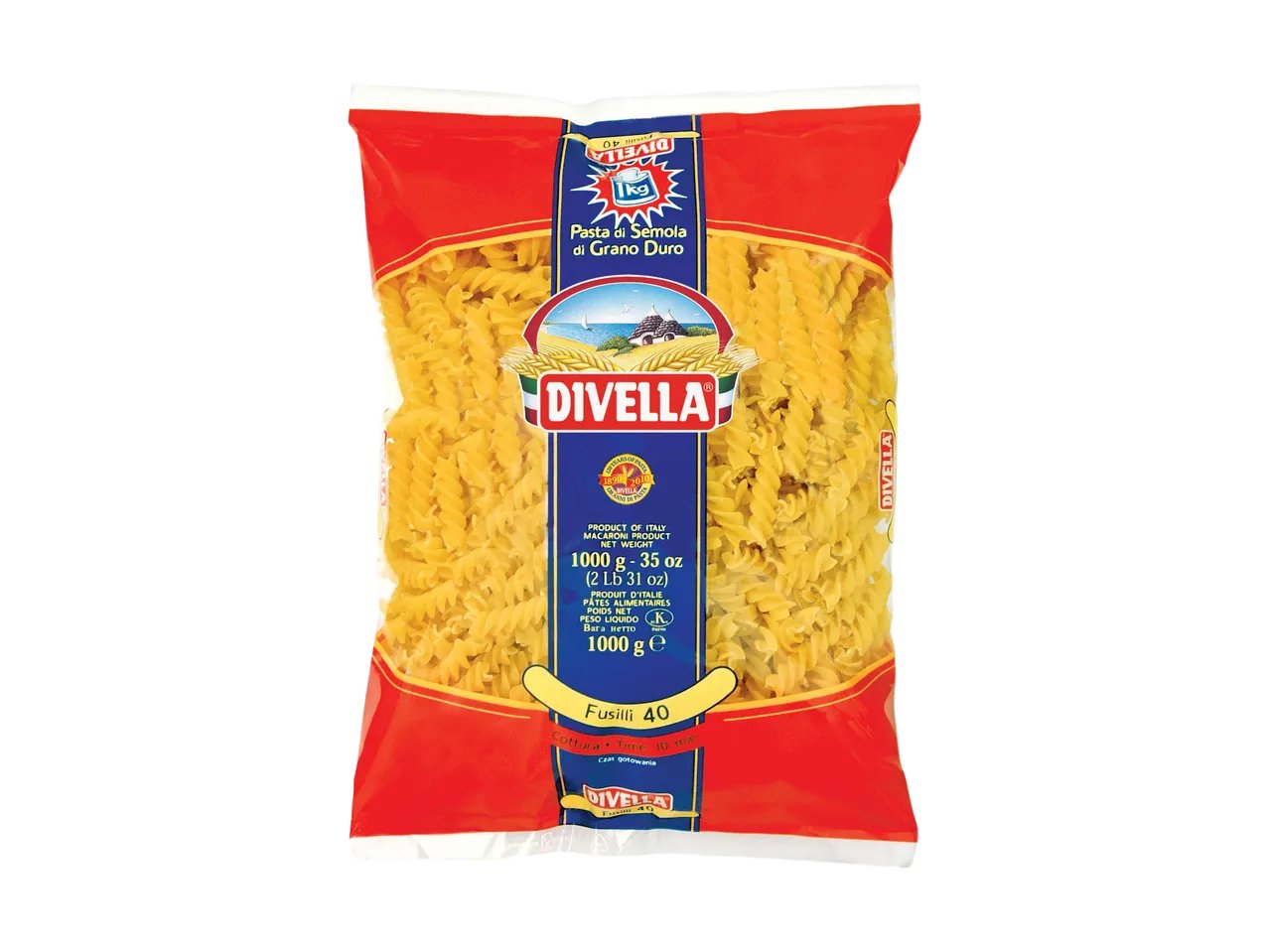 Pasta di semola di grano duro Fusilli