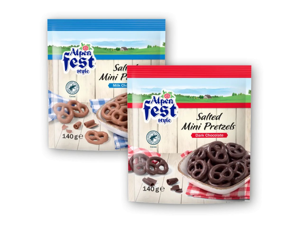 Pretzel ricoperti di cioccolato