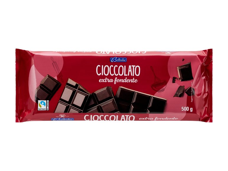 Tavoletta di cioccolato extra fondente
