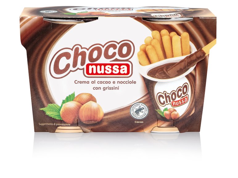 Grissini sticks con crema di nocciola
