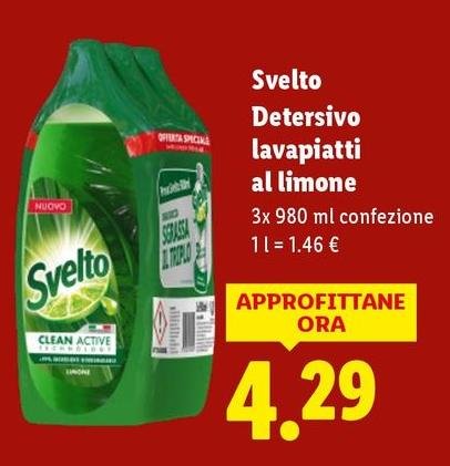 Svelto - Detersivo Lavapiatti Al Limone