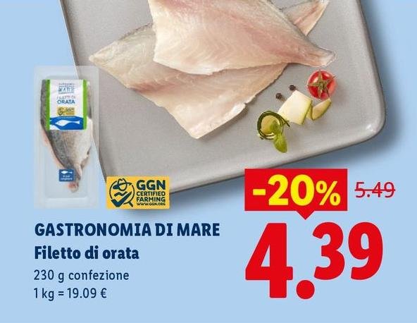 Gastronomia di mare - Filetto Di Orata