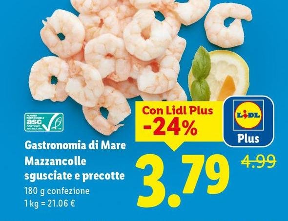 Gastronomia Di Mare - Mazzancolle Sgusciate E Precotte