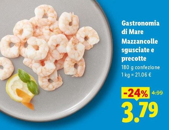 Gastronomia Di Mare - Mazzancolle Sgusciate E Precotte