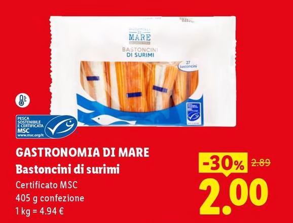 Gastronomia Di Mare - Bastoncini Di Surimi