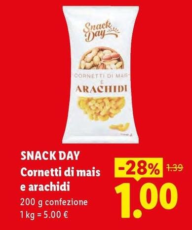 Snack day - Cornetti Di Mais E Arachidi