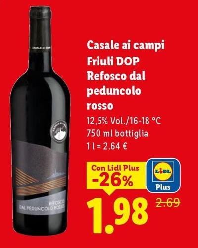 Casale Ai Campi - Friuli DOP Refosco Dal Peduncolo Rosso