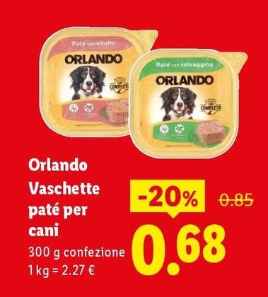 Orlando -  Vaschette Paté Per Cani