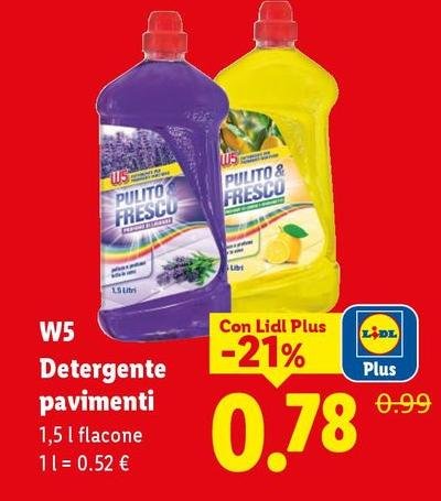 W5 - Detergente Pavimenti