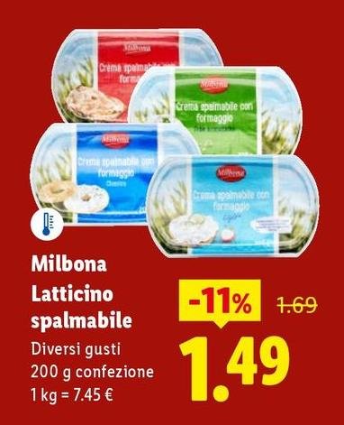 Milbona - Latticino Spalmabile